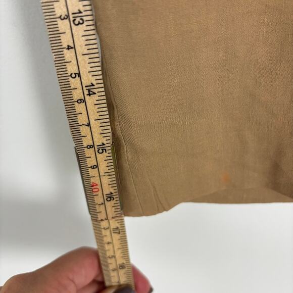 QUIET LUXURY Theory Linen Bermuda Shorts – Tailored Utility Office – Size 4 - Picture 6 of 7